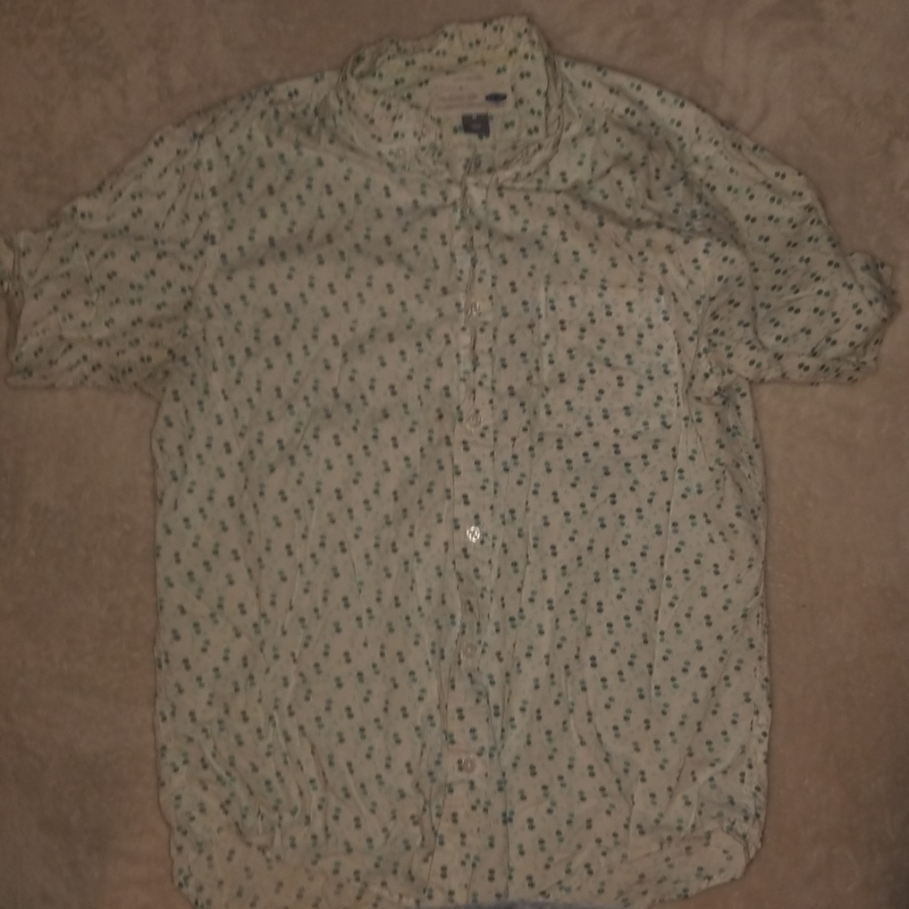 Button down short sleeve t-shirt
